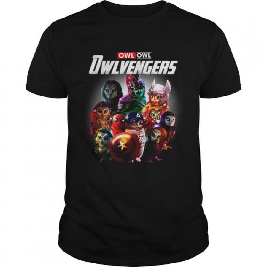 Guys Owl Avengers Owlvengers Marvel Endgame shirt