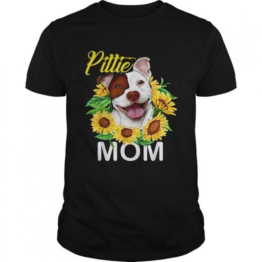 Guys Pillie staffordshire Mom sunflowers shirt