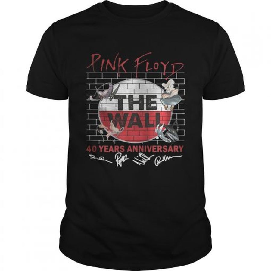Guys Pink Floyd the wall 40 years anniversary shirt