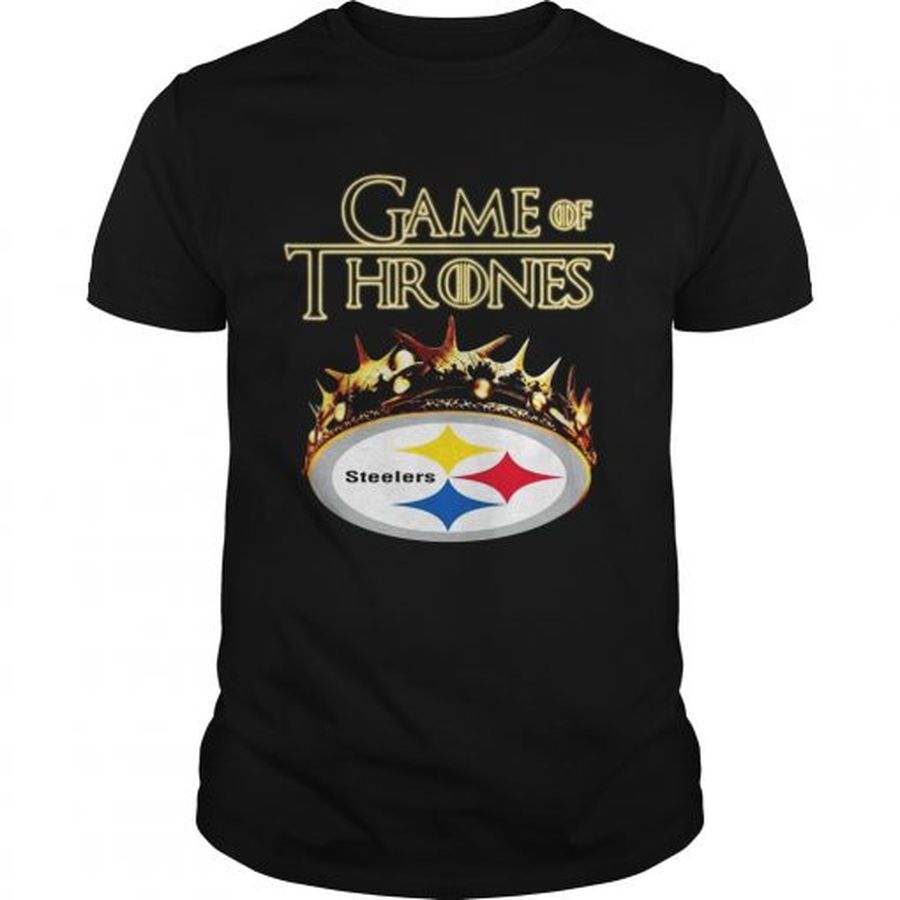 Guys Pittsburgh Steelers Game of Thrones Crown shirt
