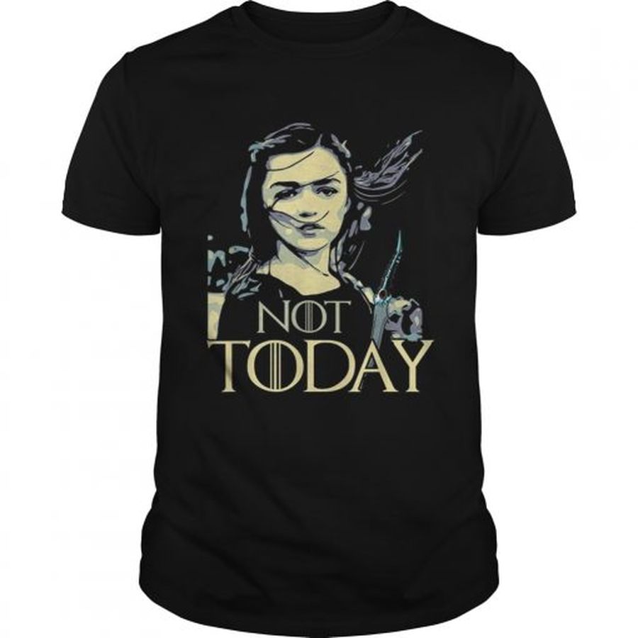 Guys Premium Not Today Game of Throne Arya Stark Shirt