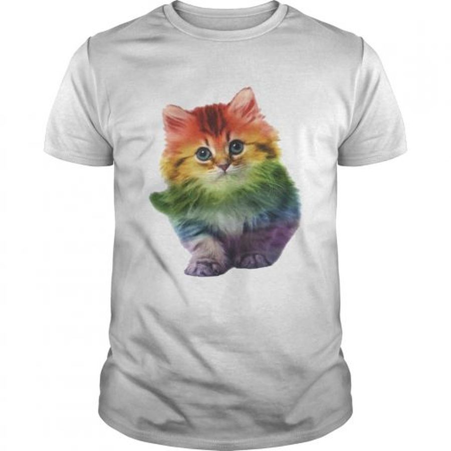 Guys Rainbow Cat LGBT Pride Month TShirt