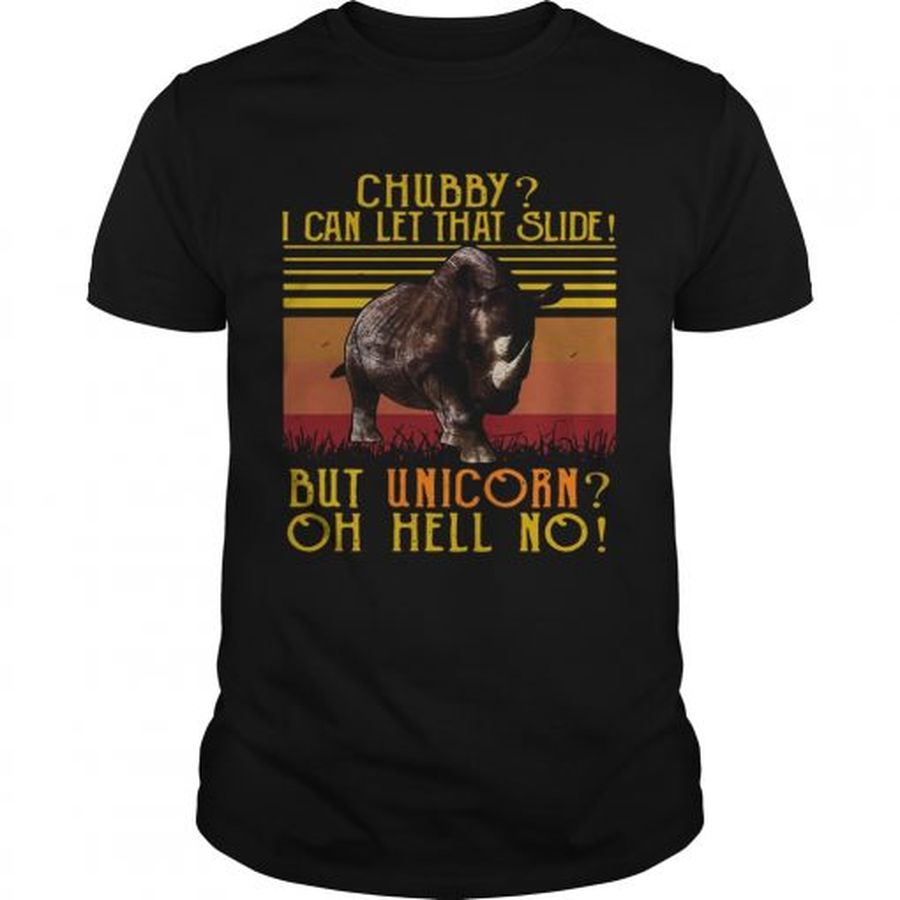 Guys Rhino chubby I can let that slide but unicorn oh hell no vintage shirt