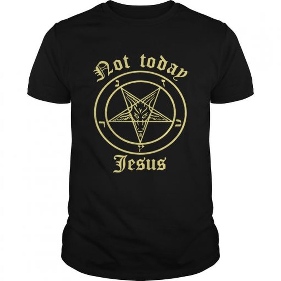 Guys Satan not today Jesus shirt
