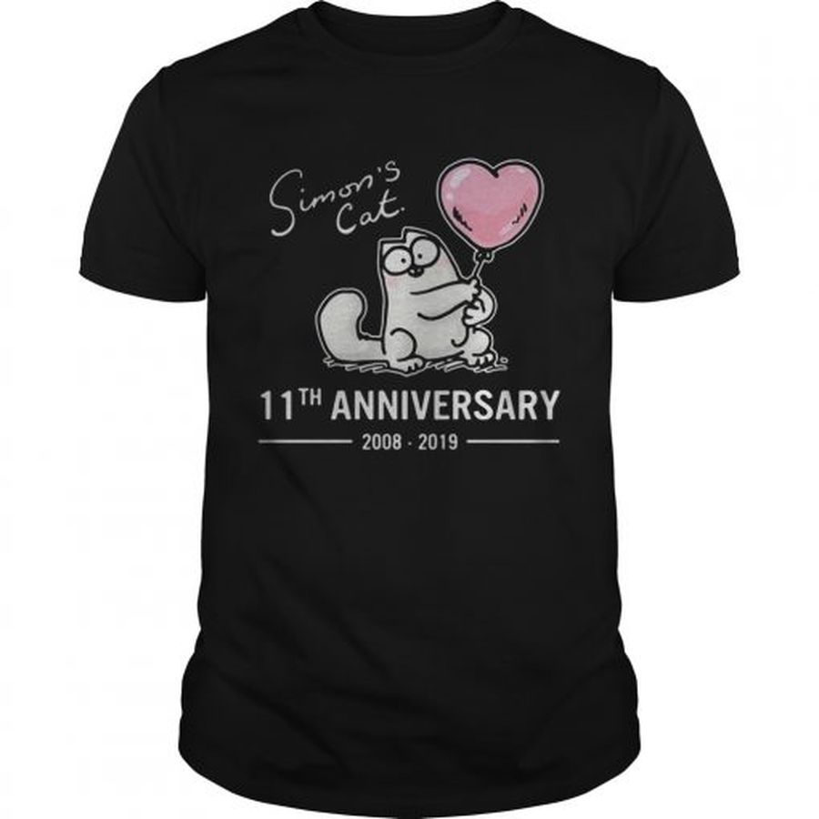 Guys Simons Cat 11th anniversary 20082019 shirt