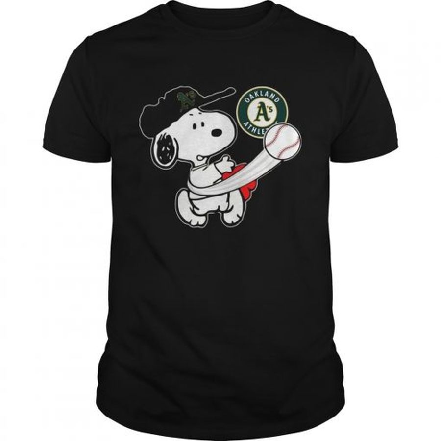 Guys Snoopy Play Baseball TShirt For Fan Athletics Team