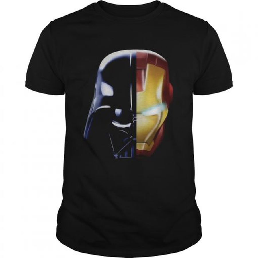 Guys Star Wars Darth Vader Iron Man and Daft Punk shirt