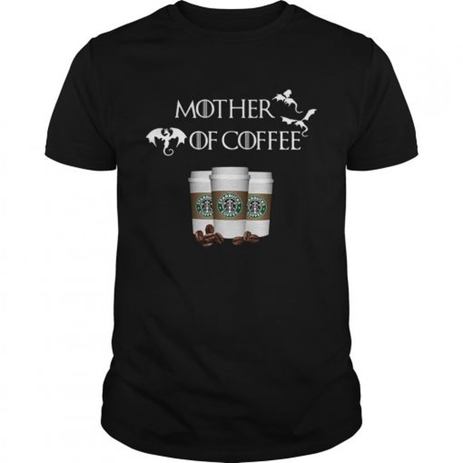 Guys Starbucks Mother of Coffee Game of Thrones shirt