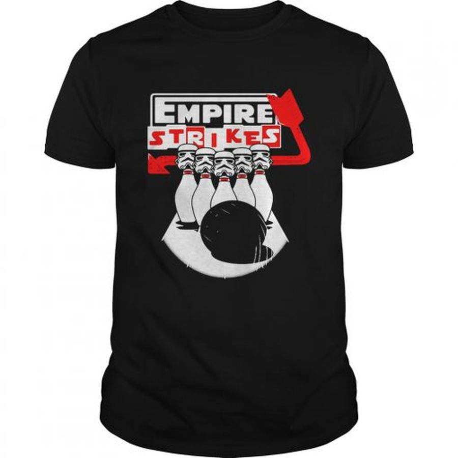 Guys Stormtrooper bowling Empire strikes Star Wars shirt