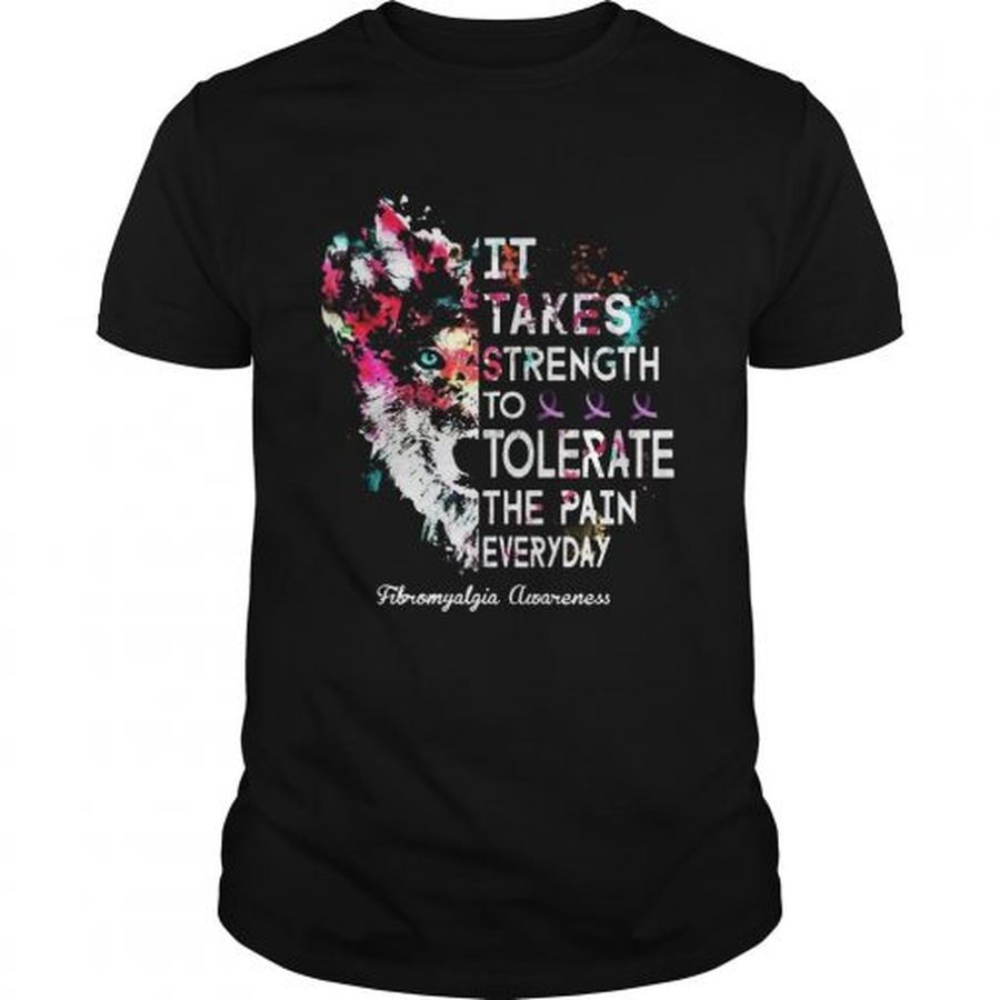 Guys Strength To Tolerate The Pain Everyday Fibromyalgia Awareness Tshirt