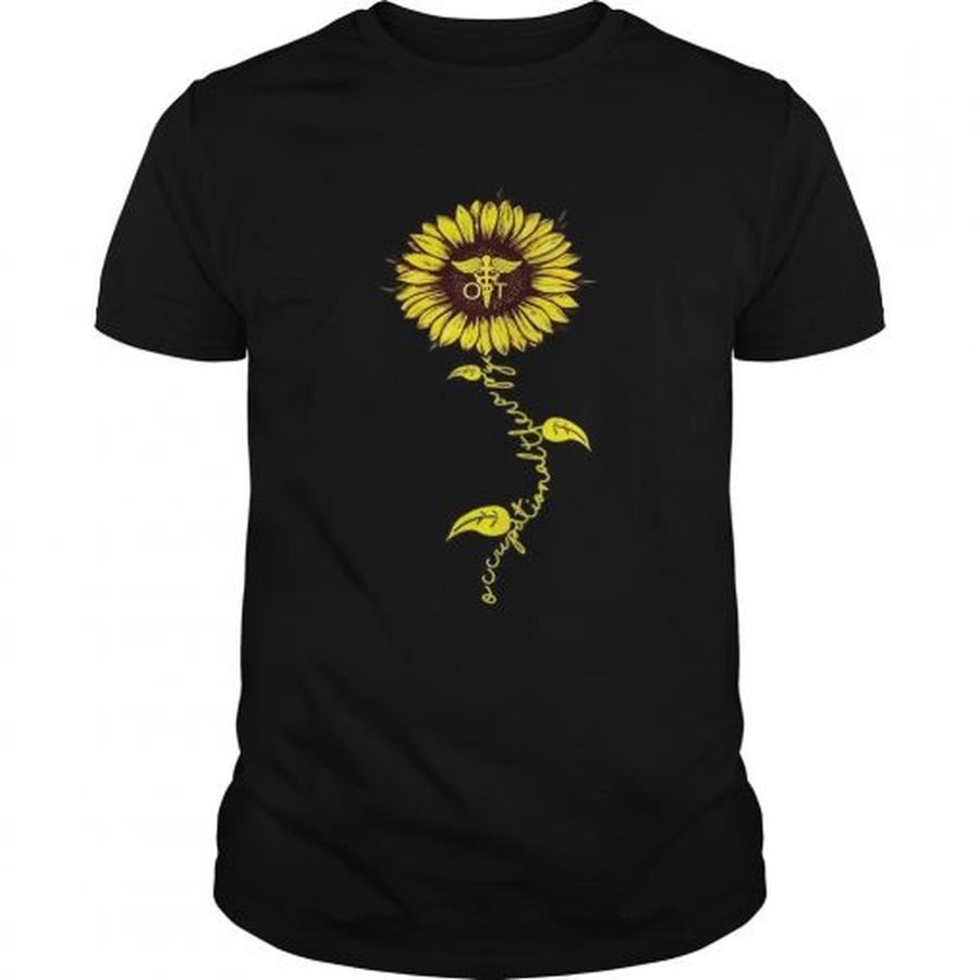 Guys Sunflower Occupational therapy Nurse shirt