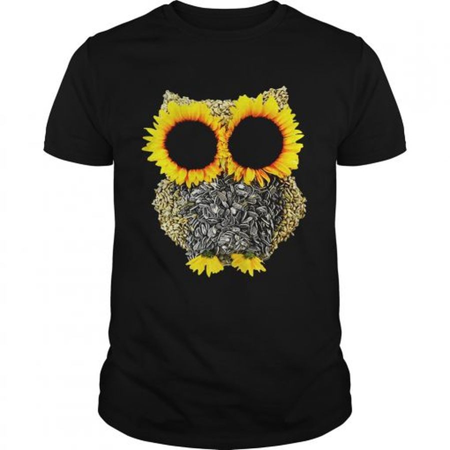 Guys Sunflower owl shirt