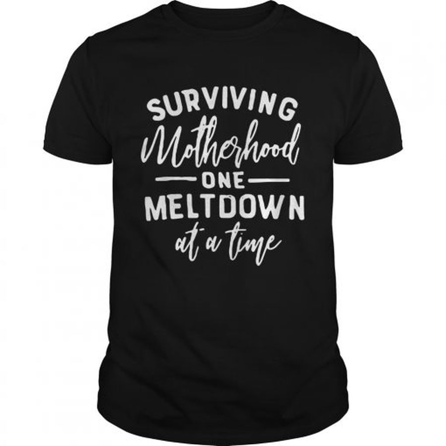 Guys Surviving motherhood one meltdown at a time shirt