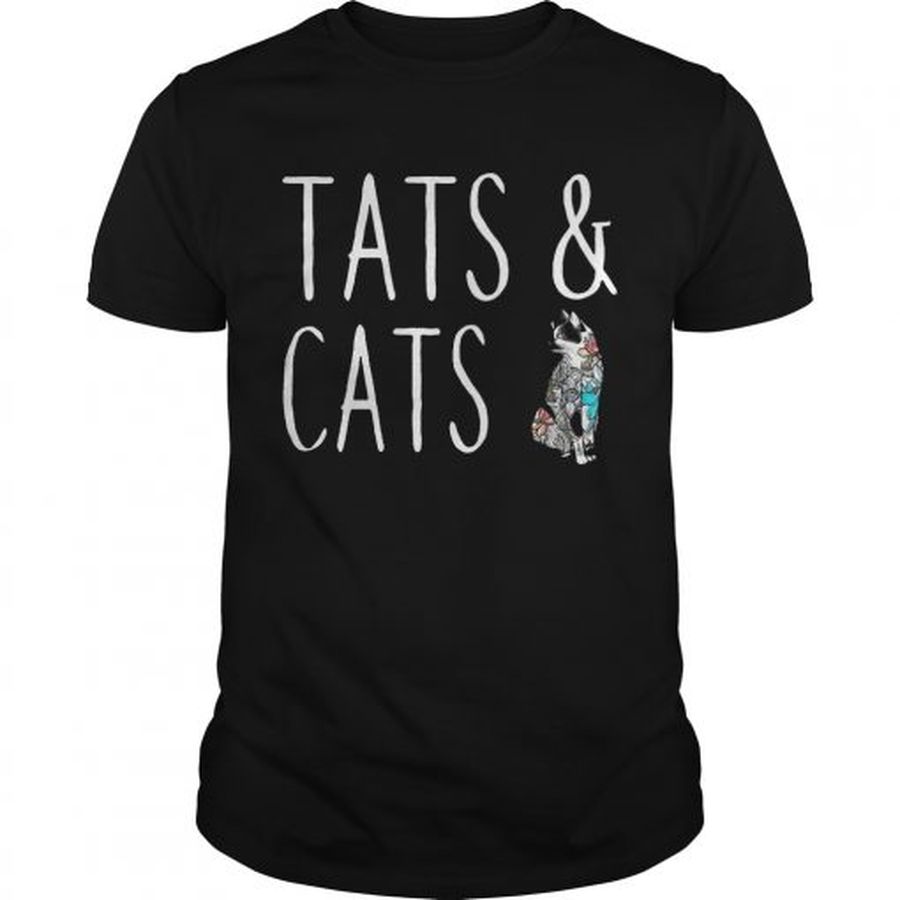 Guys Tats and cats tattoo shirt