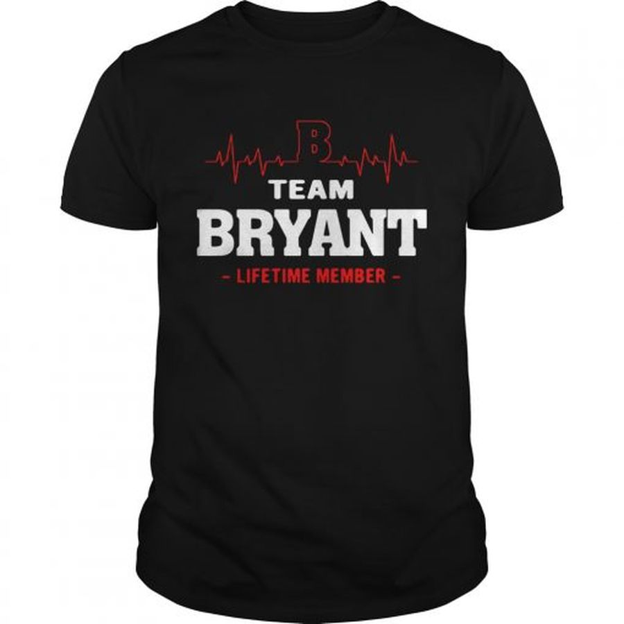Guys Team Bryant lifetime member shirt
