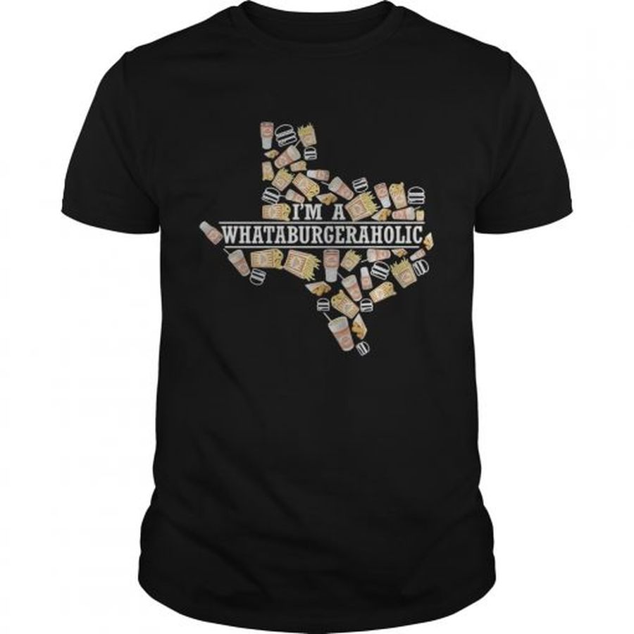 Guys Texas Whataburger Im a Whataburger aholic shirt