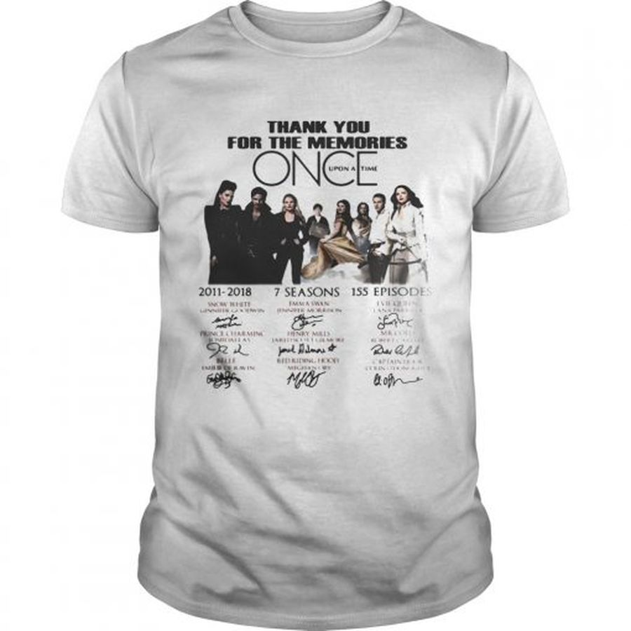 Guys Thank you for the memories once upon a time shirt