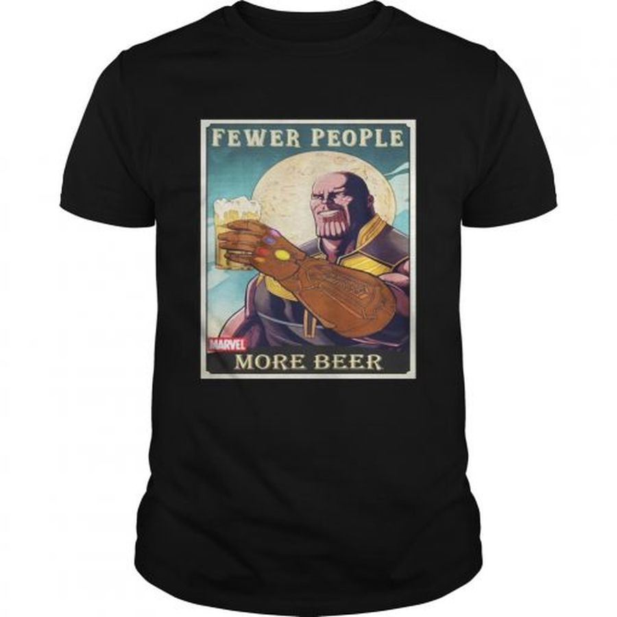 Guys Thanos fever people more beer shirt