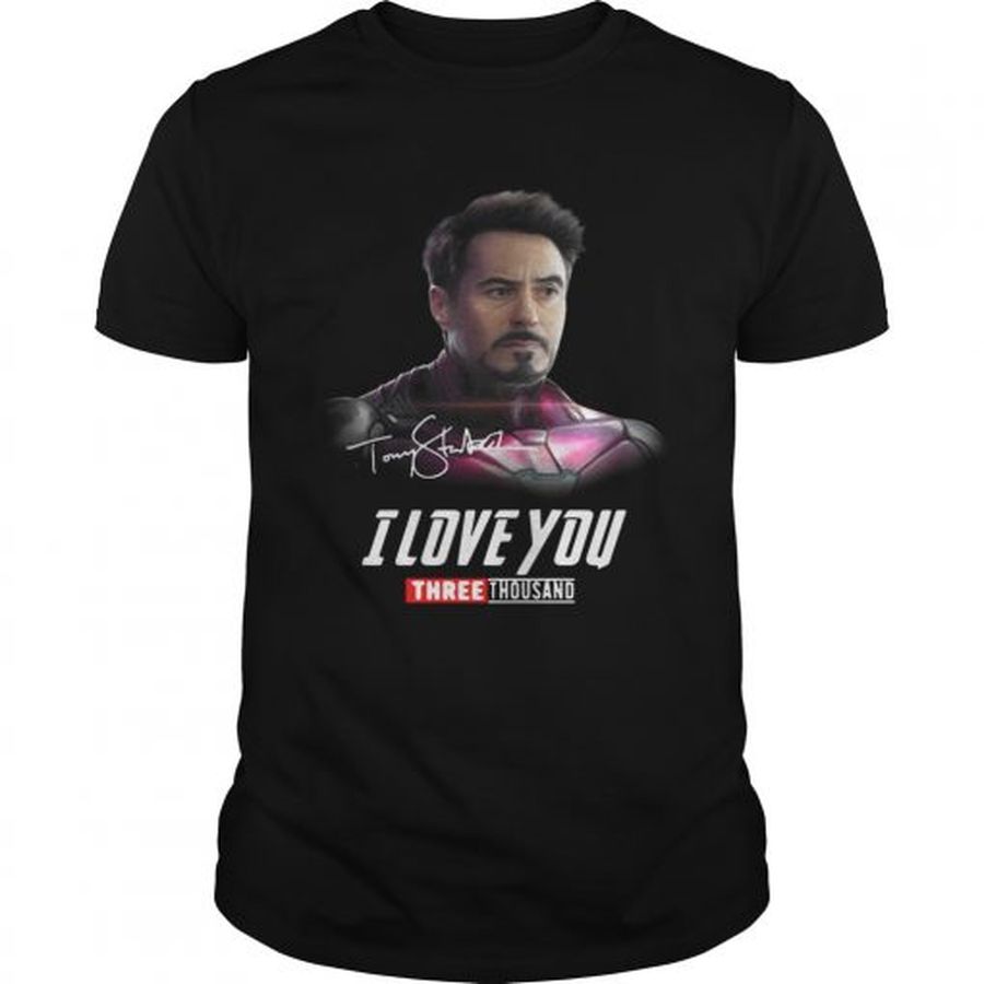 Guys Tony Stark I Love You Three Thousand Iron Man Avengers Endgame Shirt