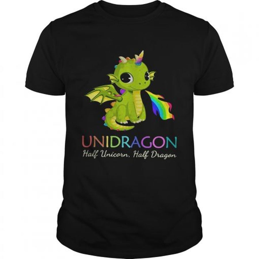 Guys Unidragon Half Unicorn Half Unicorn LGBT Shirt