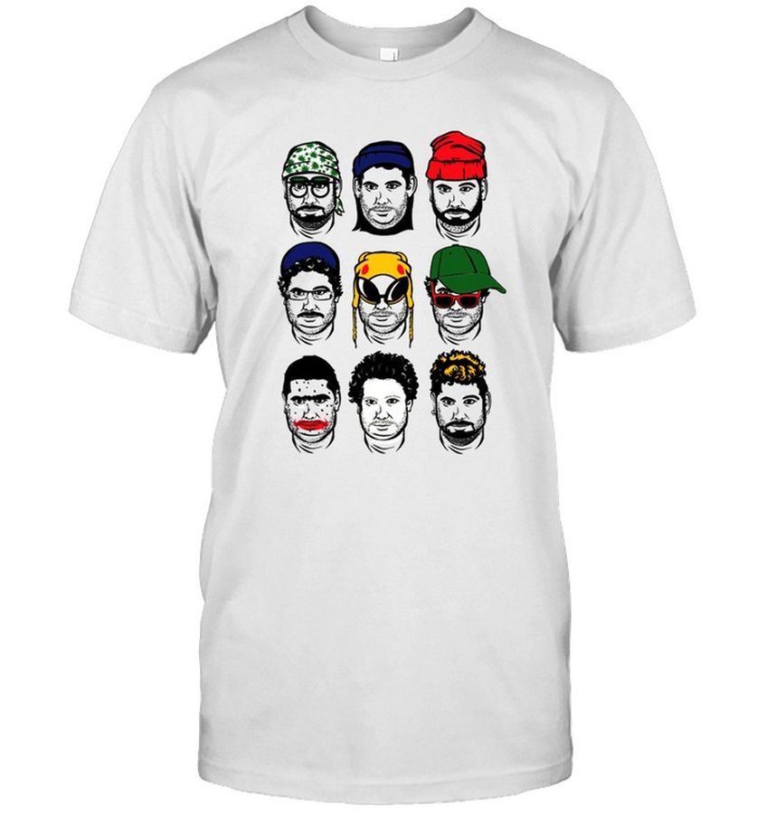 H3 Podcast The Many Faces T Shirt