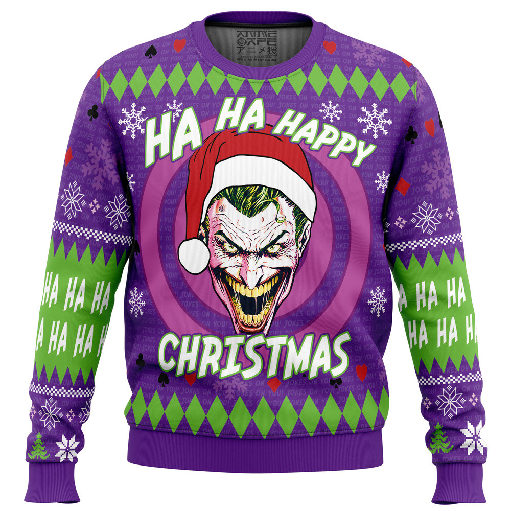Ha ha ha happy Christmas Joker Ugly Sweater