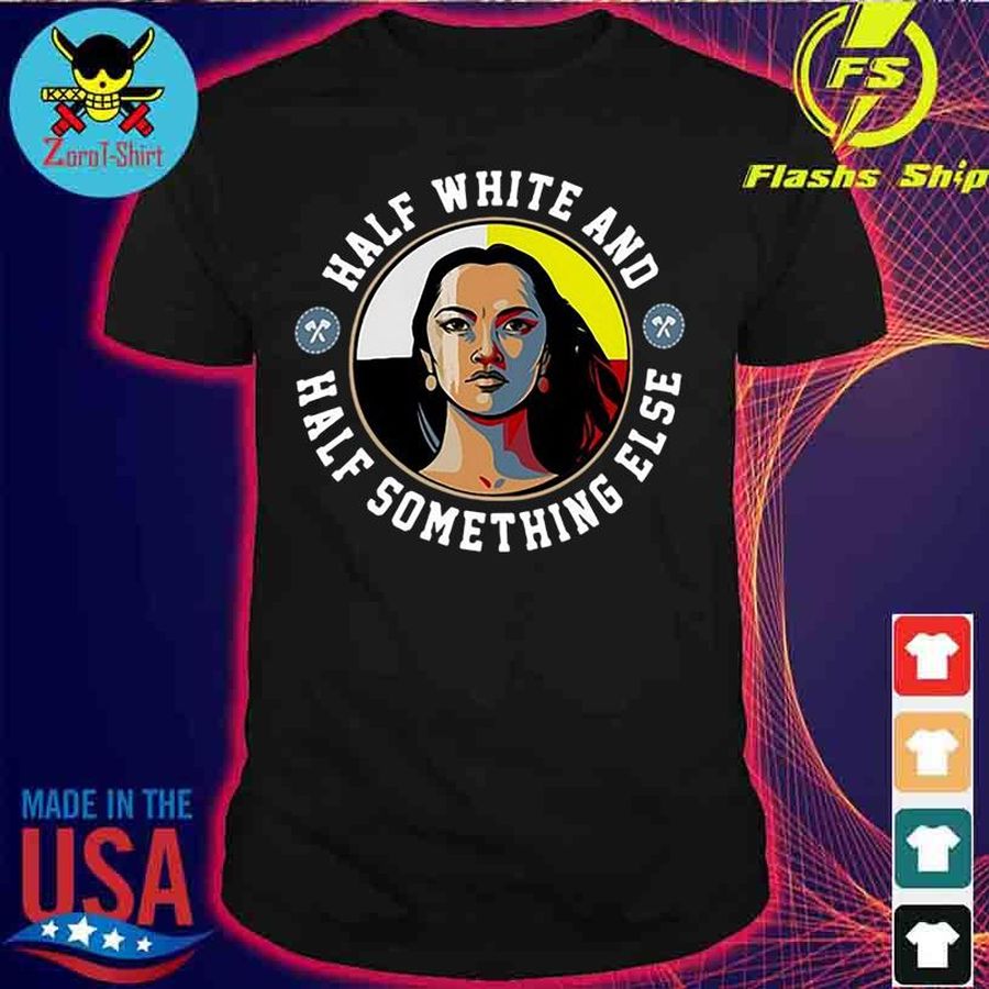 Half White And Half Something Else Women Shirt