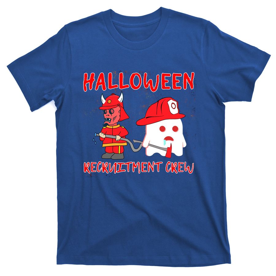 Halloween Recruitt Crew Gift Devil And Ghost Fire Gift T-Shirts