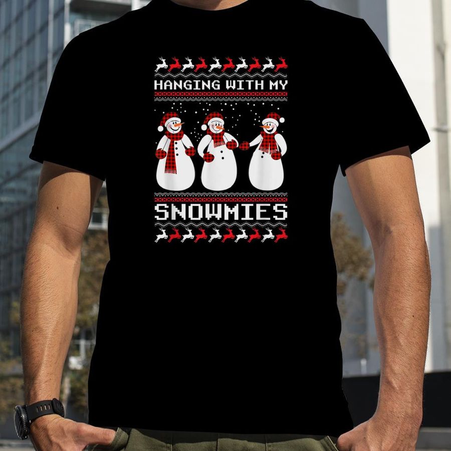 Hanging With My Snomies Friend Matching Christmas T Shirt