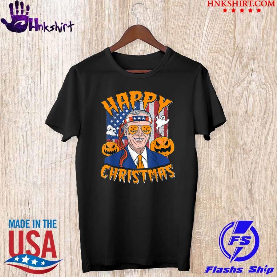 Happy Christmas Halloween Joke Pumpkin Boo’s Funny Joe Biden Shirt