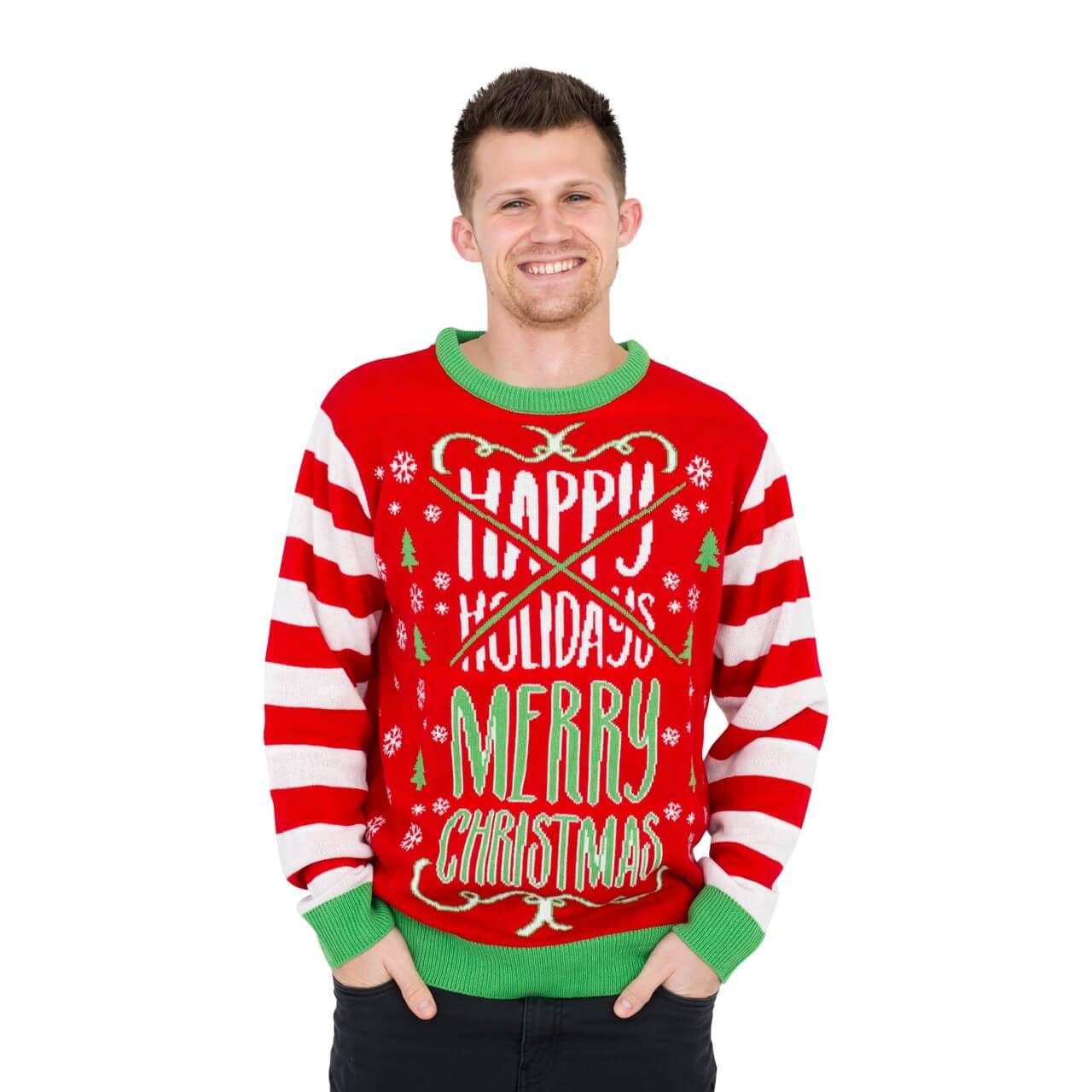 Happy Holidays Merry Christmas Sweater Ugly Christmas Sweater, All Over Print Sweatshirt, Ugly Sweater, Christmas Sweaters, Hoodie, Sweater