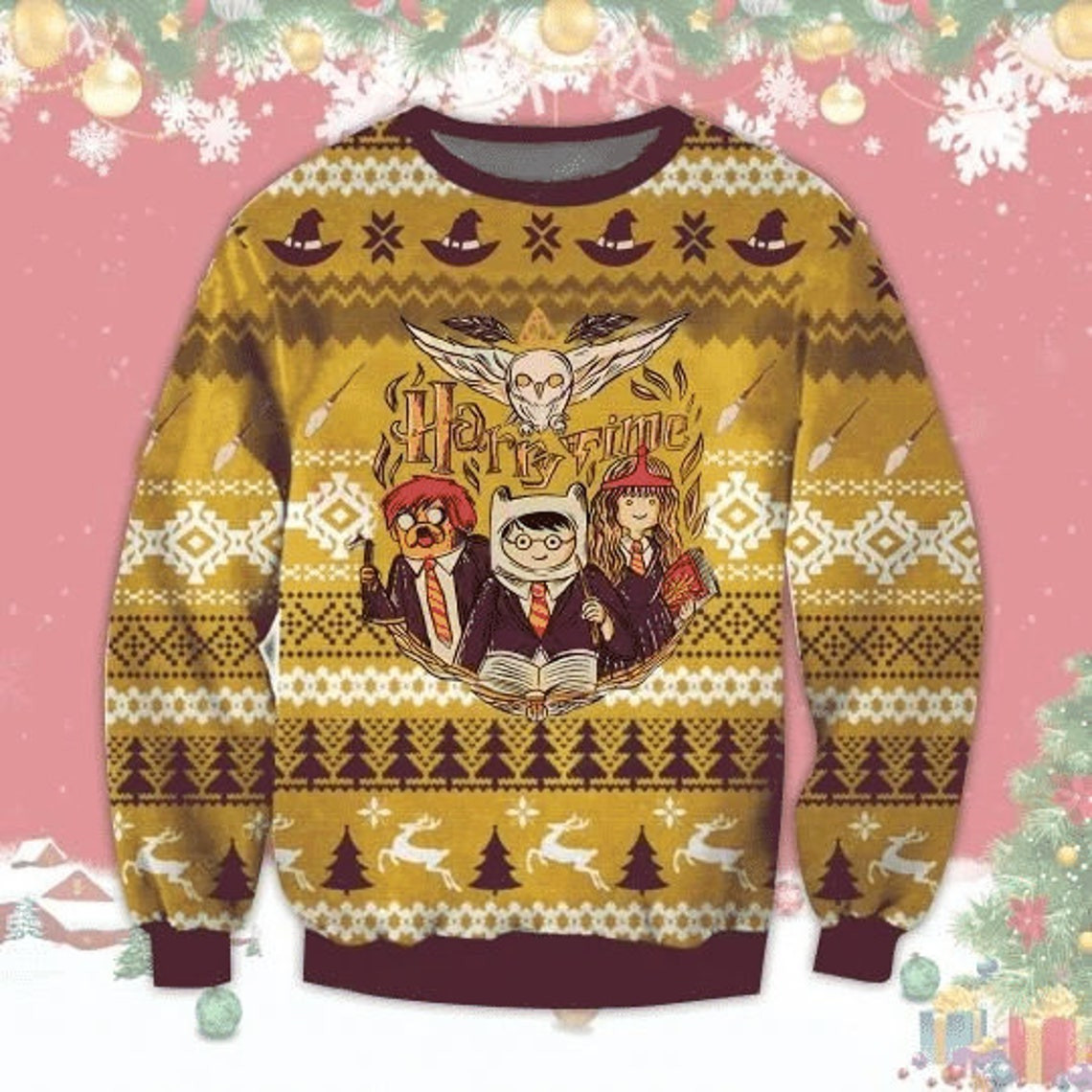 Harry Adventure Time Ugly Sweater