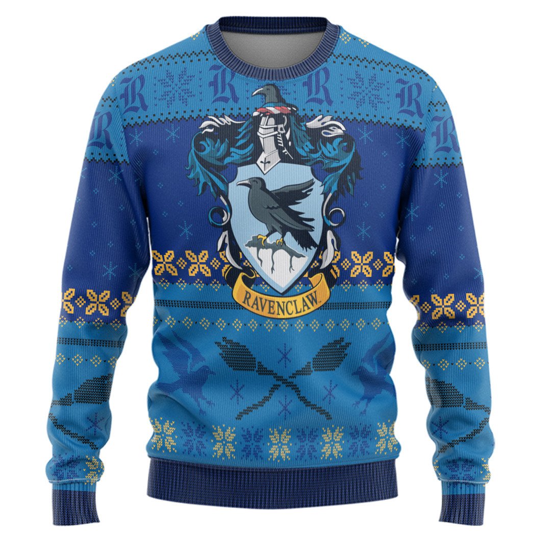 Harry Potter Slytherin Blue Ugly Sweater