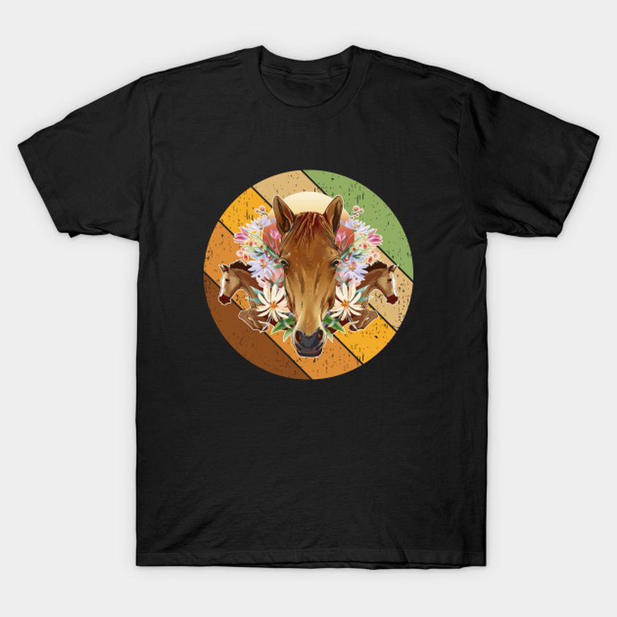 Hay Girl Floral Horses 3 T-shirt, Hoodie, SweatShirt, Long Sleeve