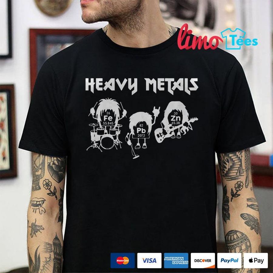 Heavy Metals Music Band Fe Pb Zn Shirt