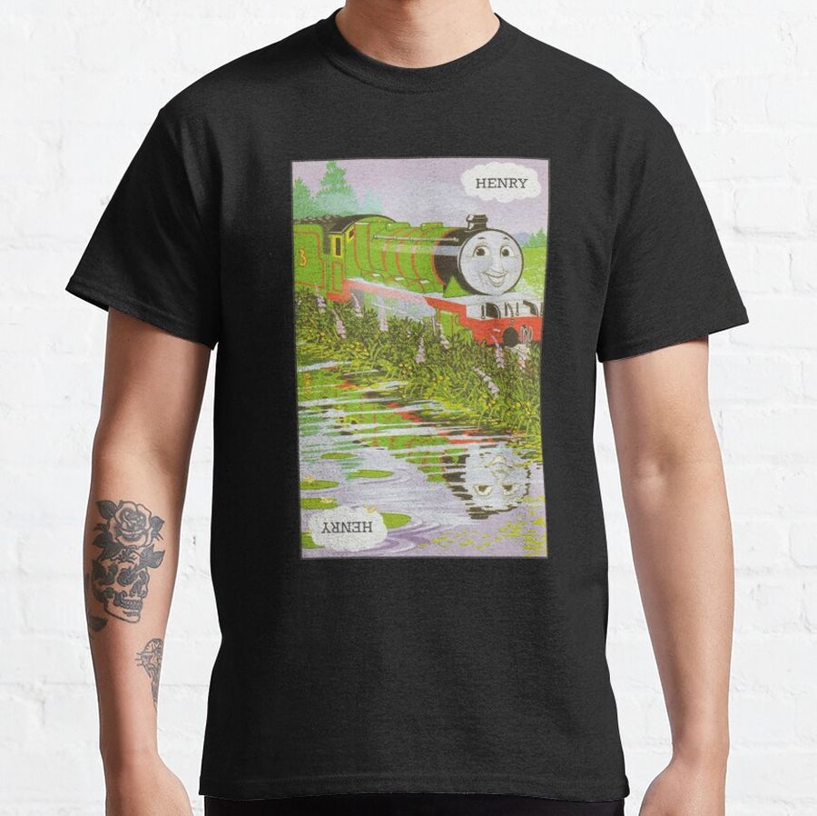 Henry the Green Engine Vintage Card   Classic T-Shirt