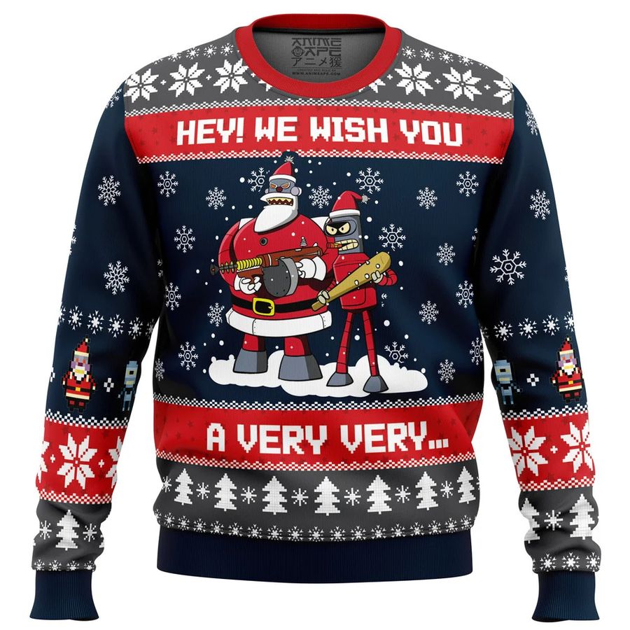 Hey We Wish You a Futurama Ugly Sweater