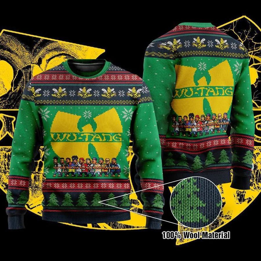 Hip Hop Band Love Ugly Christmas Happy Xmas Wool Knitted Sweater