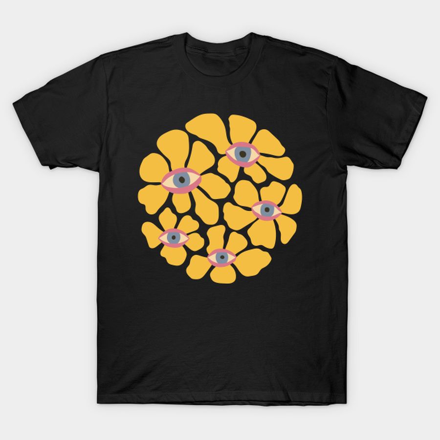 Hippie Flowers with Eyes Good Vibes T-shirt, Hoodie, SweatShirt, Long Sleeve