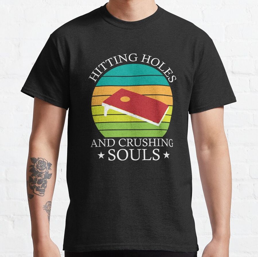 Hitting Holes And Crushing Souls Funny Game Lover's t-shirt Classic T-Shirt