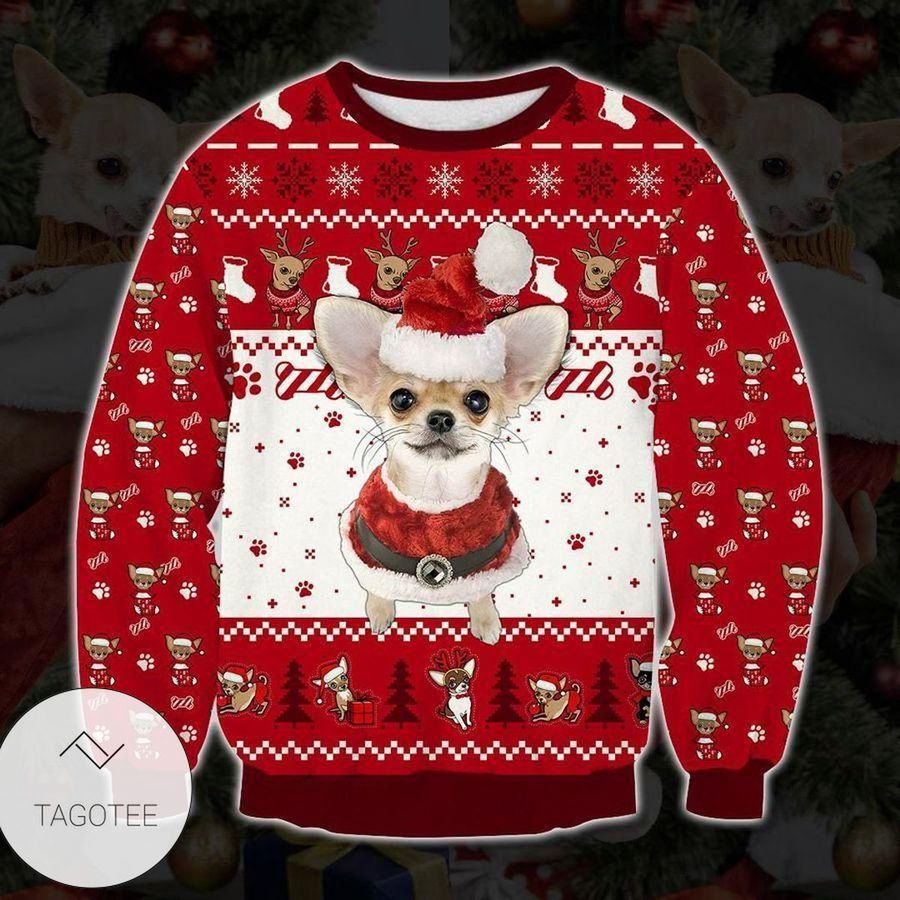Holiday Chihuahua Ugly Sweater