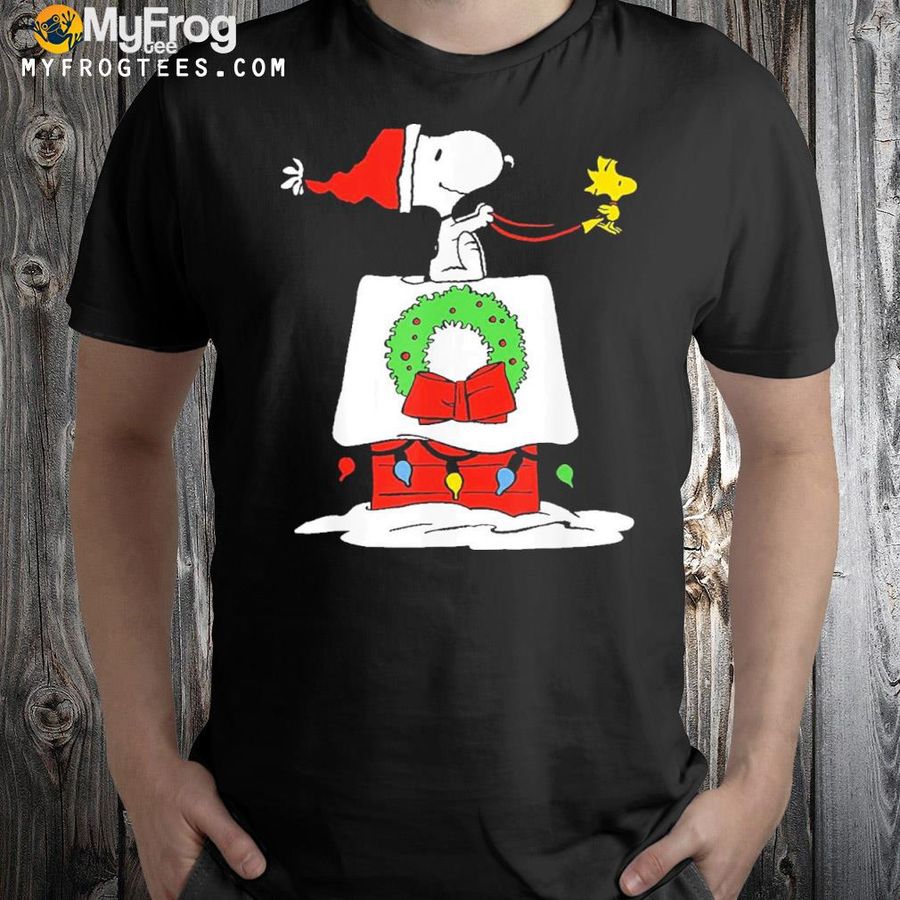 Holiday snoopy's doghouse sleigh Snoopy Christmas shirt