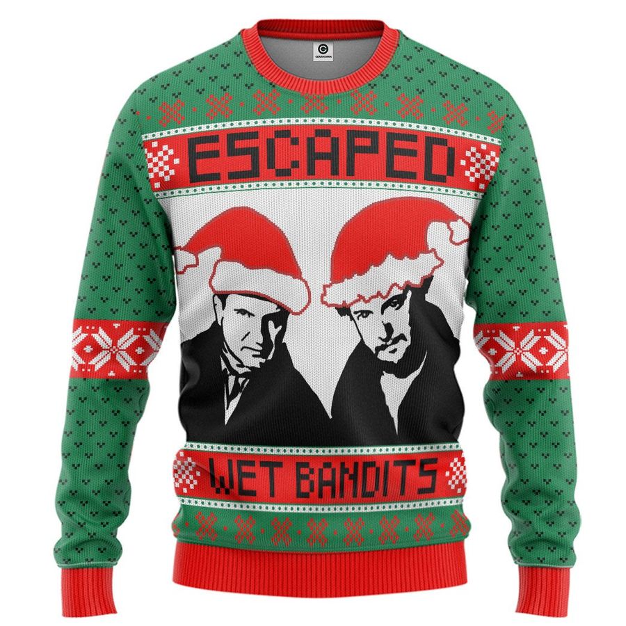 Home Alone Escape Wet Bandits Ugly Sweater