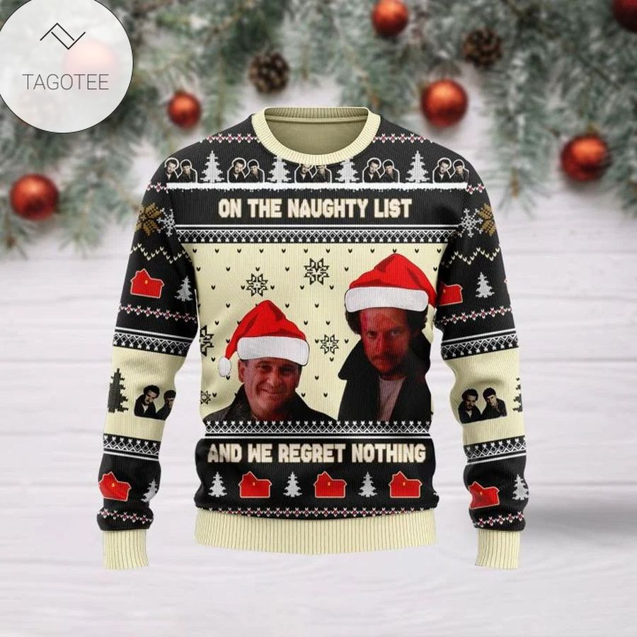 Home Alone Harry And Marv On The Naughty List Ugly Sweater