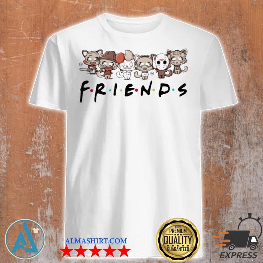 Horror Characters Cat Friends Shirt