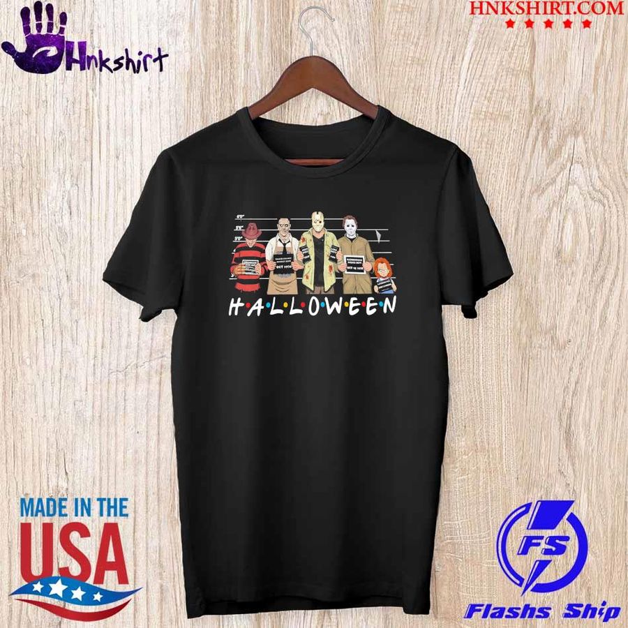 Horror Movie Characters Suspects halloween shirt