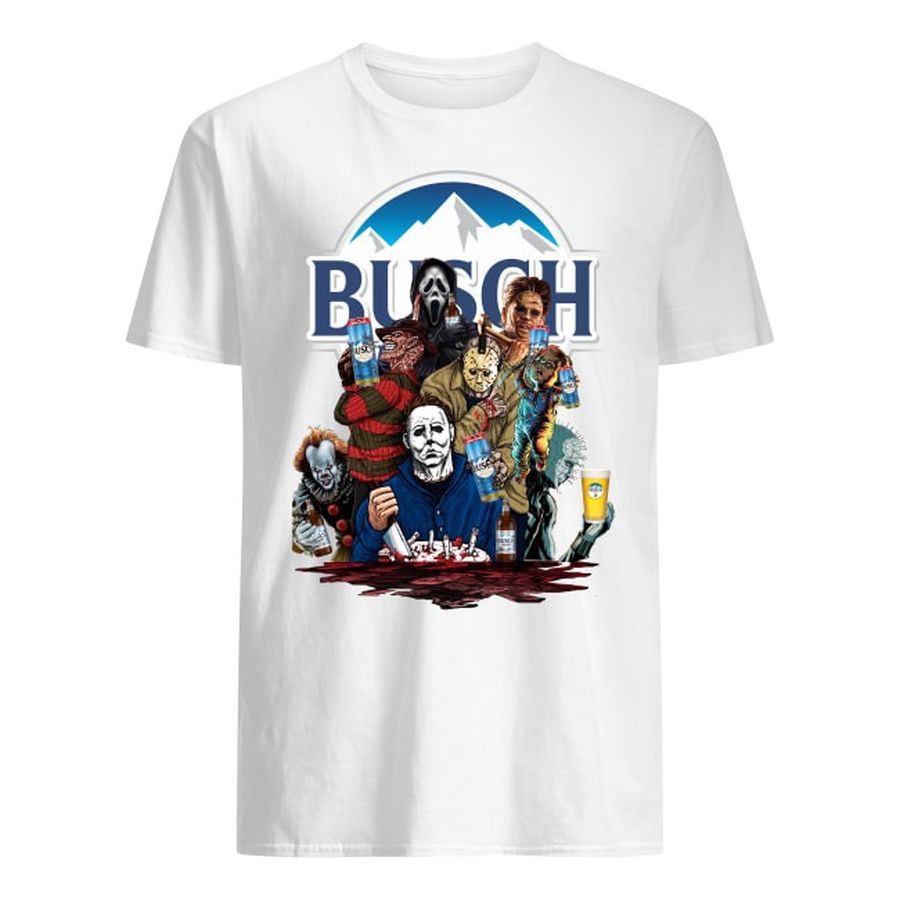 Horror Movies And Busch Beer Shirt