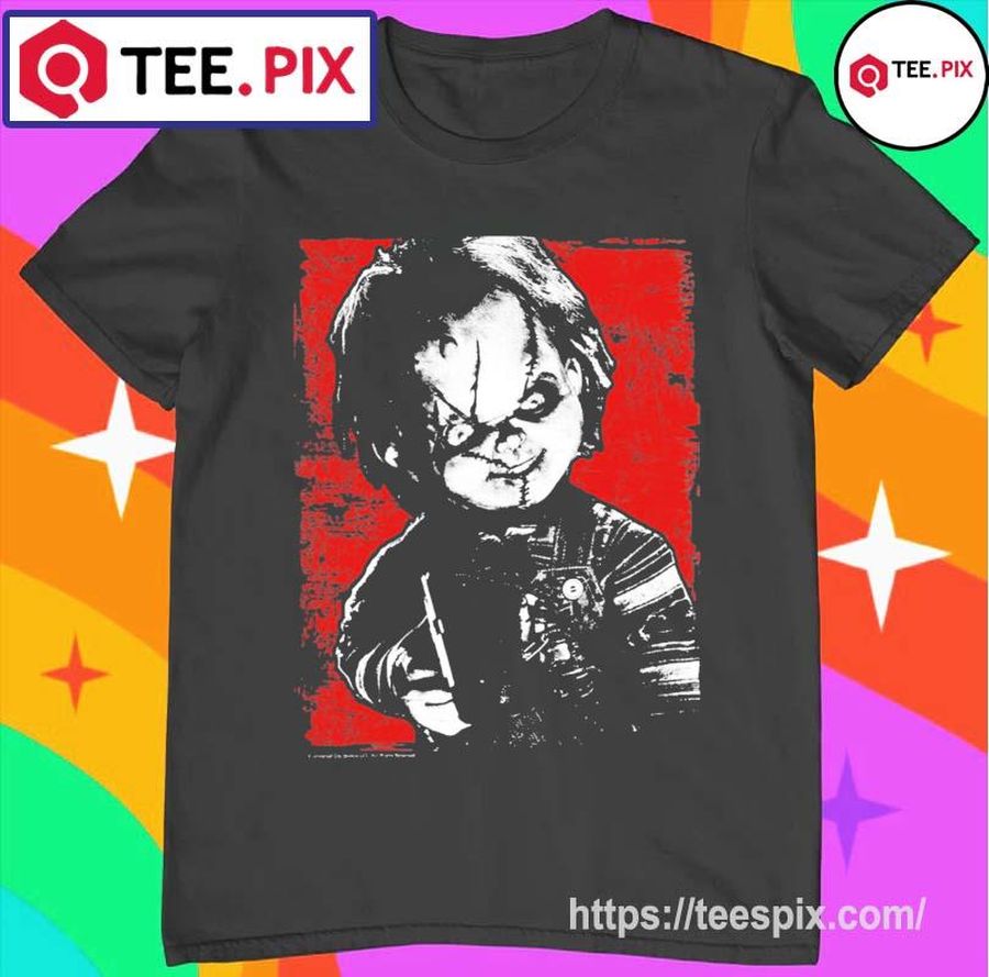 Horror Thriller Child’S Play Chucky Distressed Portrait Shirt