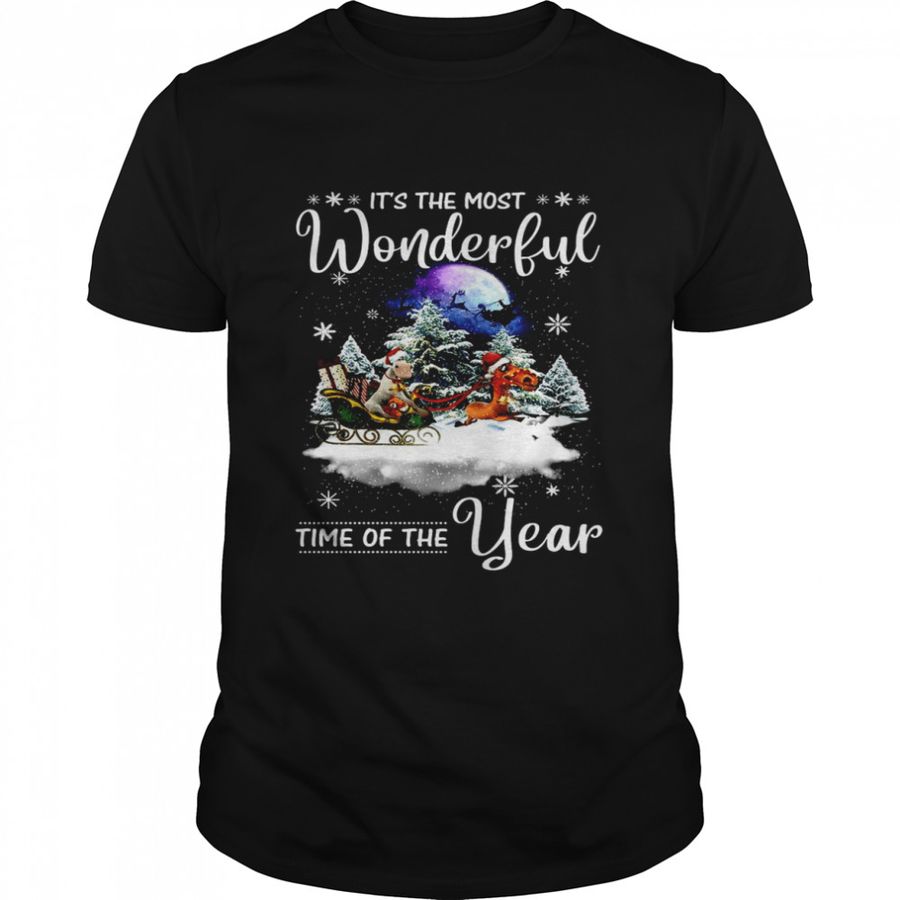 Horse It's The Most Wonderful Time Of The Year Christmas Shirt