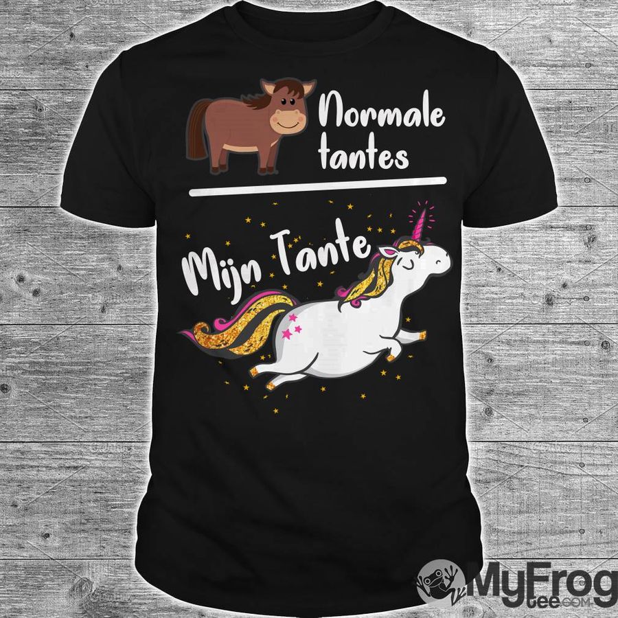 Horse Normale Tantes Fat Unicorn Mijn Tante Shirt